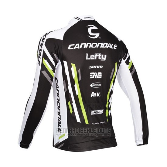 2013 Fahrradbekleidung Cannondale Shwarz Trikot Langarm und Tragerhose